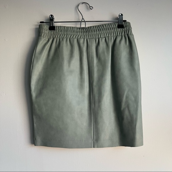 Costes PU leather Asos Mint Skirt - Picture 5 of 6